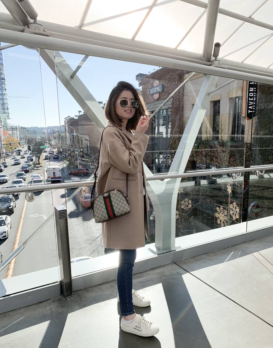 Everlane The Cocoon Coat in Camel